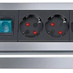 Brennenstuhl H05VV-F 3G1,5 Alu-Office-Line 4-voudig 1,8m 1394000414