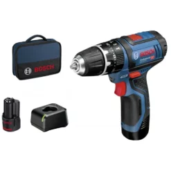 Bosch Blauw GSB 12V-15 Accu Klopboormachine 12V Met 2x2,0Ah Accu