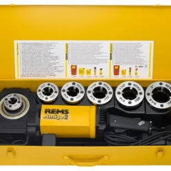 REMS Amigo 2 Set R 1/2 - 3/4 - 1 - 1 1/4 - 1 1/2 - 2 Elektrisch Draadsnij-machine 540020
