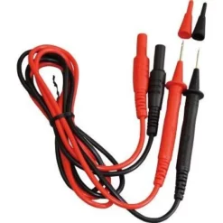 Kyoritsu Set Meetsnoeren Met 2mm Pennen Recht Zwart/rood PVC 7107A