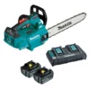 Makita DUC306PT2 2x18V Kettingzaag 30cm 2x5,0Ah Accu Met Duo Snellader In Doos