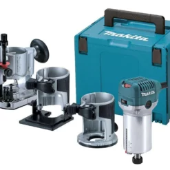 Makita RT0700CX2J 230V 710W Boven- En Kantenfrees Voor 6 En 8mm Frezen